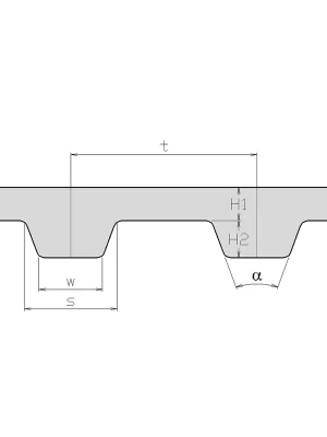 Zlevněný Rukáv ozubený ZR L 450 (1143 mm - 120 zubů)