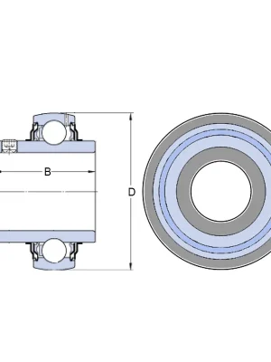 Zlevněný SKF YAR 207 2F – ložisko 35×72×17 mm