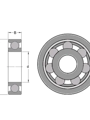 Značkový SKF 6022 – ložisko 110×170×28 mm