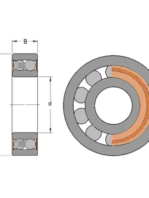 Zlevněný SKF 2200 E2RS1TN9 – ložisko