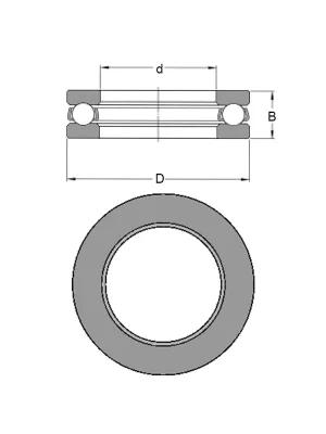 ZVL 51112 – ložisko 60×85×17 mm Vrácení Zdarma