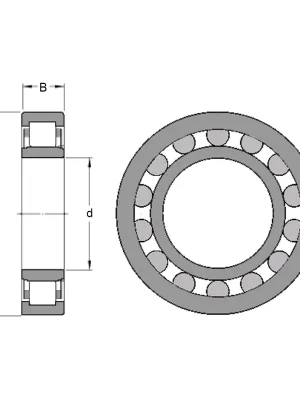 ZVL NU 2305 – ložisko 25×62×24 mm Akce