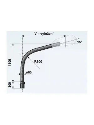 Výložník V 1/114-2000 žZn Dokud Zásoby Vydrží