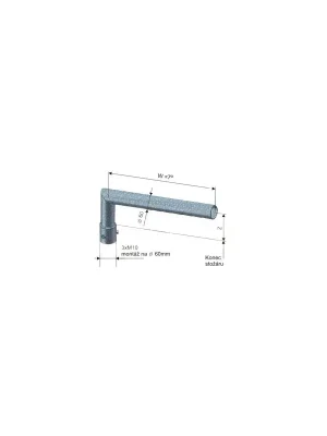 Výložník SK 1/60 - 500 žZn Výhodná Nabídka