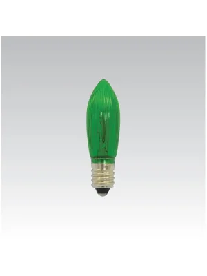 Vánoč.žár. SVÍČKA zele 20V/3W E10 Originální