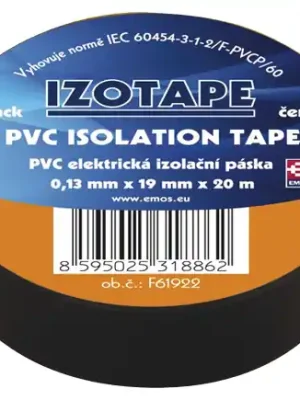 Páska izolační PVC 19/20m černá EMOS Akční Nabídka