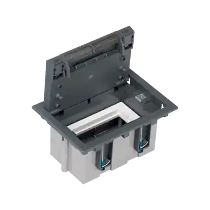 Kup Teď Podlahová krabice SF obdélníkový 2×K45 1×CIMA 93mm128mm šedá IK IK08