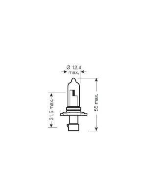 A-žár. 12V HB3A 60W 9005XS rovná Sezónní Sleva