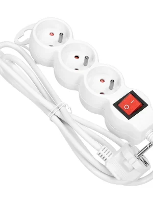 Odeslání Ihned Prodlužovací kabel s vypínačem, 3x zásuvka, kabel 1.5m