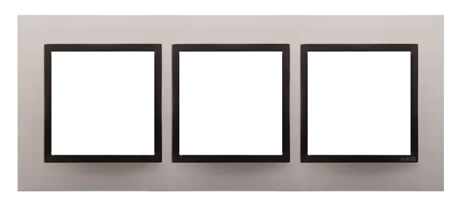 Akční Nabídka Rámeček 3 - násobný kovový saténová/antracit
