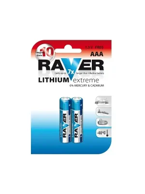 Horká Nabídka Bat.GP RAVER R03 lithium B7811 GP