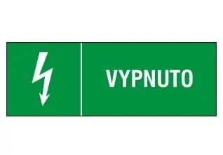 Poslední Šance CUPRO PK SAMOLEPKA VYPNUTO 52X148MM 6103C