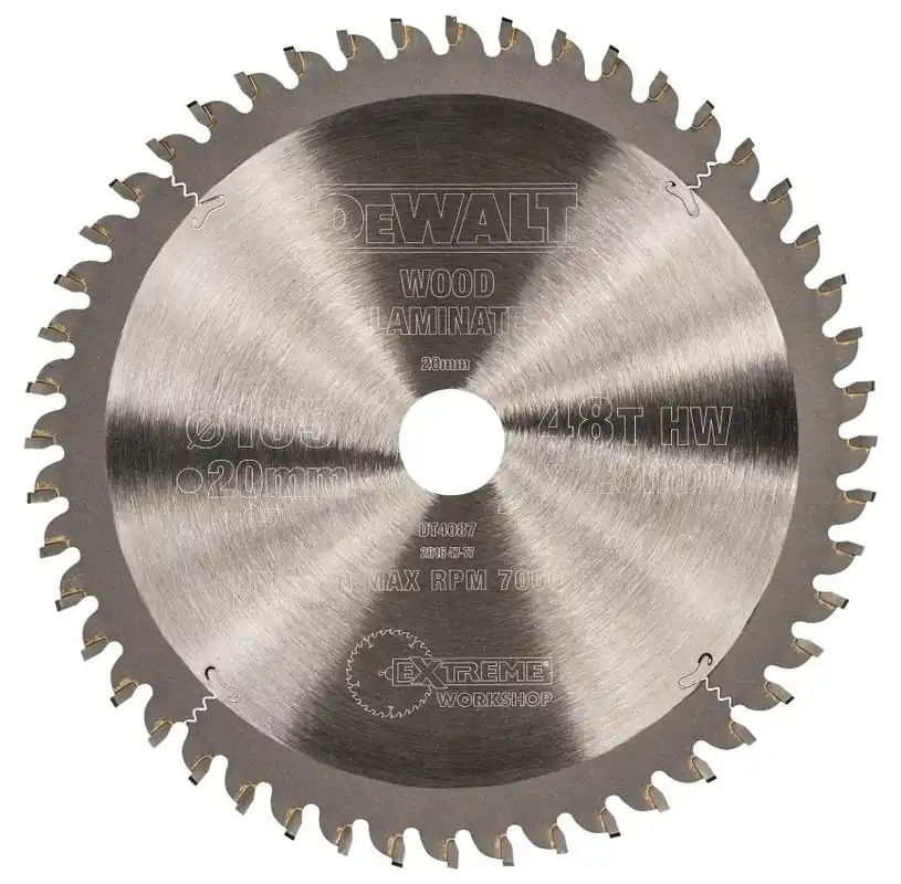 DEWALT DT4087 DEWALT EXTREME PILOVÝ KOTOUČ 165 X 20 MM, 48 ZUBŮ Rychlé Dodání