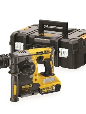 Autentický DEWALT KLADIVO KOMBI BEZUHLÍKOVÉ SDS PLUS DCH274P2T 2XAKUMULÁTOR 5AH