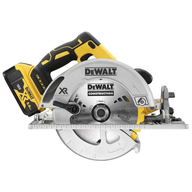 DEWALT PILA KOTOUČ. DCS572P2 18V XR KOTOUČ 184X14MM PROŘEZ 65MM 2 X AKU 5,0 AH Přímo Od Výrobce