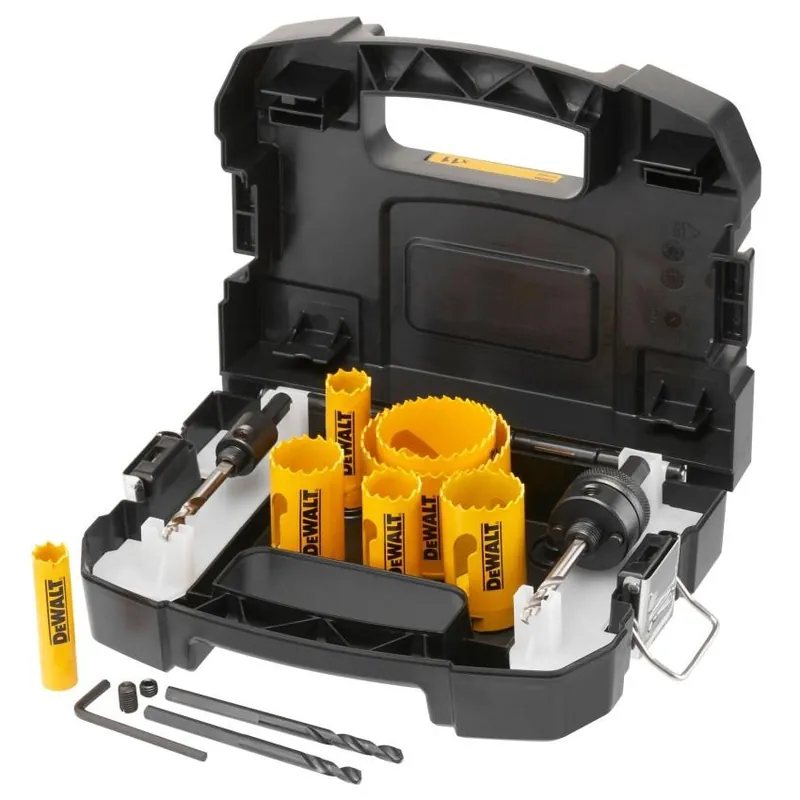 DEWALT 11DÍLNÁ SADA KORUNEK PRO ELEKTRIKÁŘE 2XVODÍCÍ VRTÁK KORUNKY 16 DT90354-QZ Originální