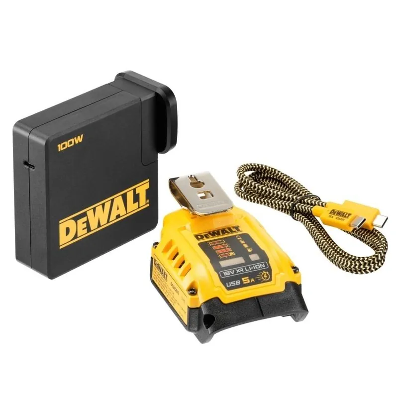 Časově Omezené DEWALT ADAPTÉR NABÍJECÍ NA BATERIE XR, USB A, USB C, DCB094K-QW