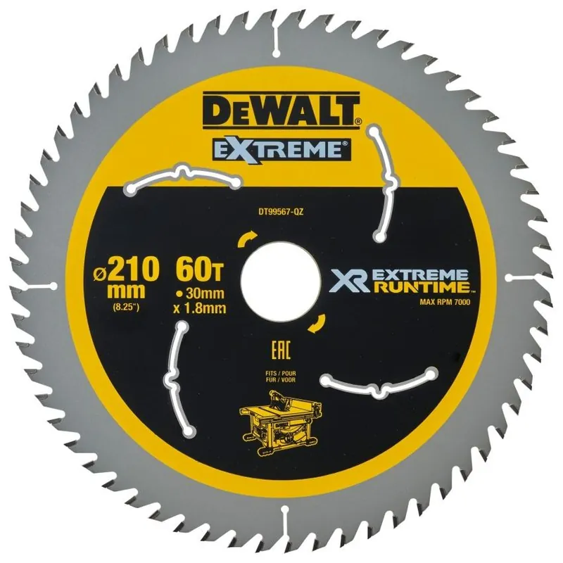 Vrácení Zdarma DEWALT KOTOUČ PILOVÝ 210X30MM 60 ZUBŮ DT99567