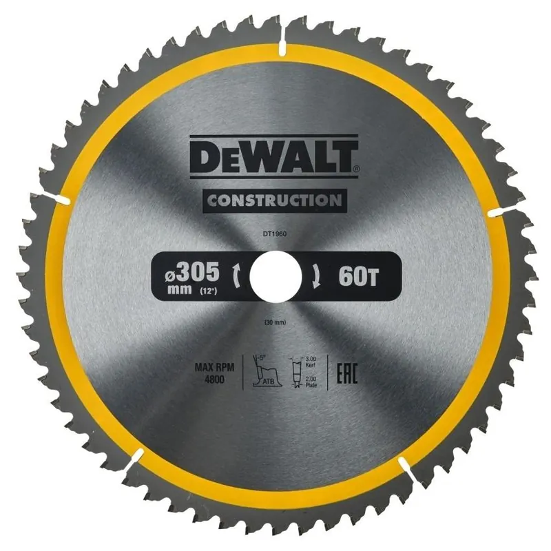 DEWALT KOTOUČE PILOVÉ 305X30MM 60 ZUBŮ, ATB -5ST DT1960-QZ Cenová Bomba