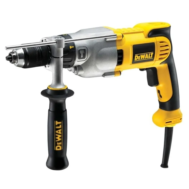 Autentický DEWALT VRTAČKA PŘÍKLEPOVÁ 950W 2 RYCHLOSTI RYCHLOUP. SKLÍČIDLO KUFR SPOJKA DWD522KS-QS
