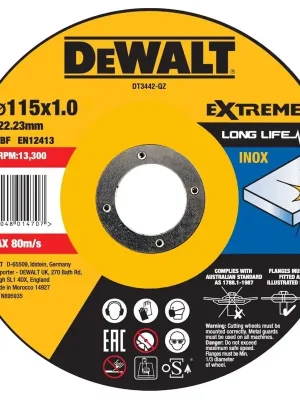 Značkový DEWALT ŘEZNÝ KOTOUČ 115X1X22,23MM NA NEREZ DT3442-QZ