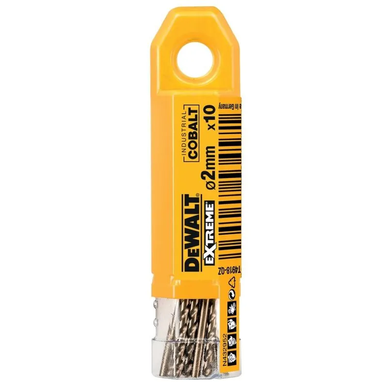 DEWALT VRTÁK DO KOVU DT4918-QZ 2,0X49 MM HSS E COBALT 10KS/BAL Koupit Online