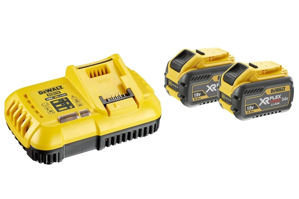 Nakupujte Hned DEWALT XR NABÍJEČKA FLEXVOLT + 2X FLEXVOLT AKUMULÁTOR 9 DCB118X2-QW