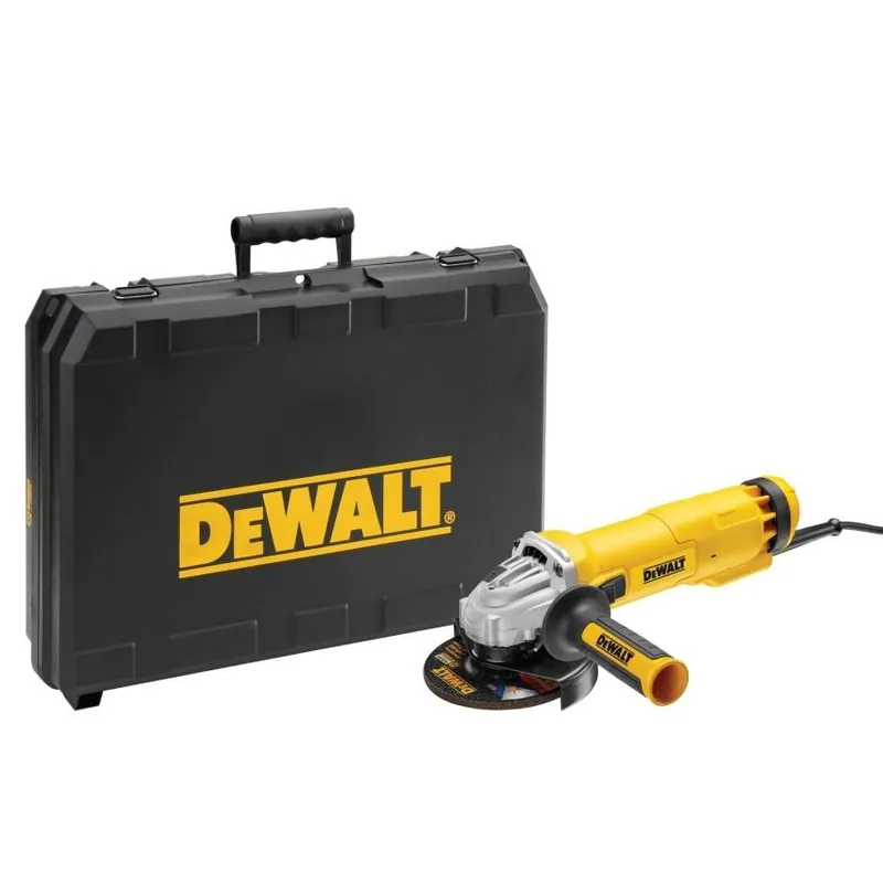 Horká Nabídka DEWALT BRUSKA ÚHLOVÁ DWE4207K, 125MM 1010W 11000 OT/MIN 2,2KG BEZNAPĚŤ SPÍNAČ, KUFR