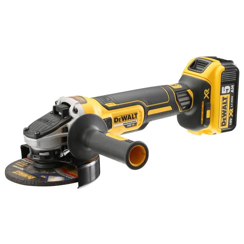 DEWALT DCG405P2 AKU BEZUHLÍKOVÁ ÚHLOVÁ BRUSKA XR 18V 2X 5,0AH V KUFRU TSTAK Novinka