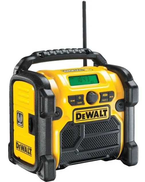 Cenově Výhodný DEWALT RÁDIO DCR020 NAPÁJENÉ 220V NEBO XR BATERIÍ 10,8V 14,4V A 18V BEZ BATERIE+USB+AUX V