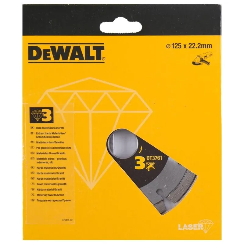 Diamantový kotouč DEWALT 125x22,2mm DT3761 Aktuální