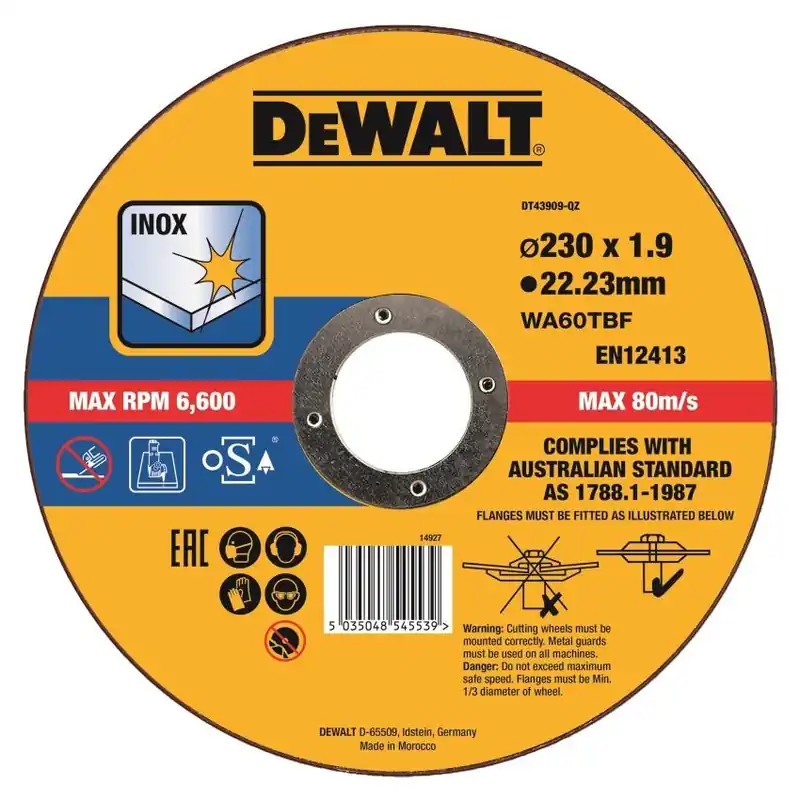 Řezný kotouč DEWALT 230x22,2x1,9mm DT43909 Rychlé Dodání