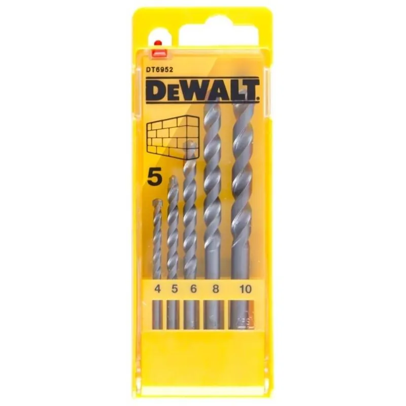 Levný Sada vrtáků DEWALT do betonu, válc. stopka, 4-10mm 5-ti díl DT6952