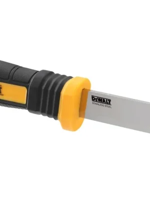 Výhodná Nabídka DEWALT NŮŽ ŘEMESLNICKÝ S PEVNÝM OSTŘÍM 90MM A PLASTOVÝM POUZDREM NA OPASEK DWHT1-10354