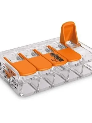 Bezpečná Platba Svorka WAGO 221-415 5 x 4 s páčkou