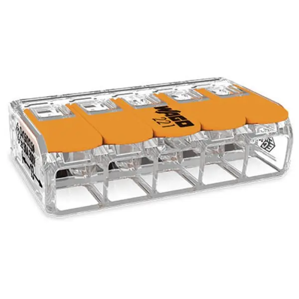 Must-Have Svorka WAGO 221-615 5 x 6 s páčkou
