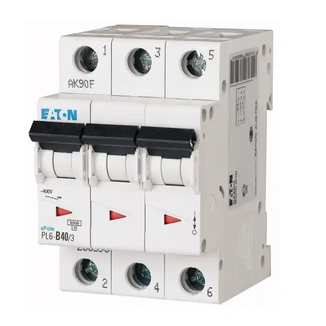 Třífázový jistič Eaton 286599 PL6-C10/3 na DIN lištu Ihned K Objednání