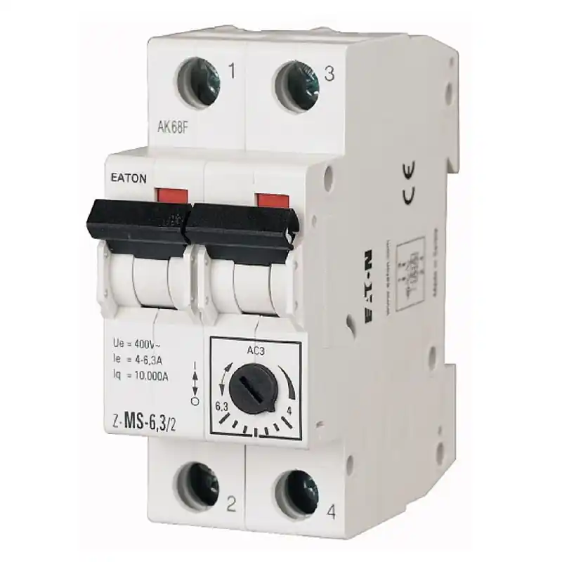 Cenová Bomba Spínač motorů dvoupólový EATON 248394 Z-MS-1,6/2 na DIN lištu
