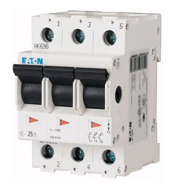 Třífázový hlavní vypínač Eaton 276264 IS-25/3 na DIN lištu Sleva