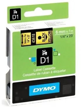 Must-Have DYMO PÁSKA 43618 - 6MM X 7M ČERNÁ/ŽLUTÁ S0720790