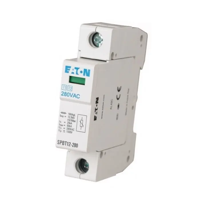 Rychlé Dodání EATON 158306 SPBT12-280/1, Svodič přepětí třídy T1+T2 (B+C), 1pól