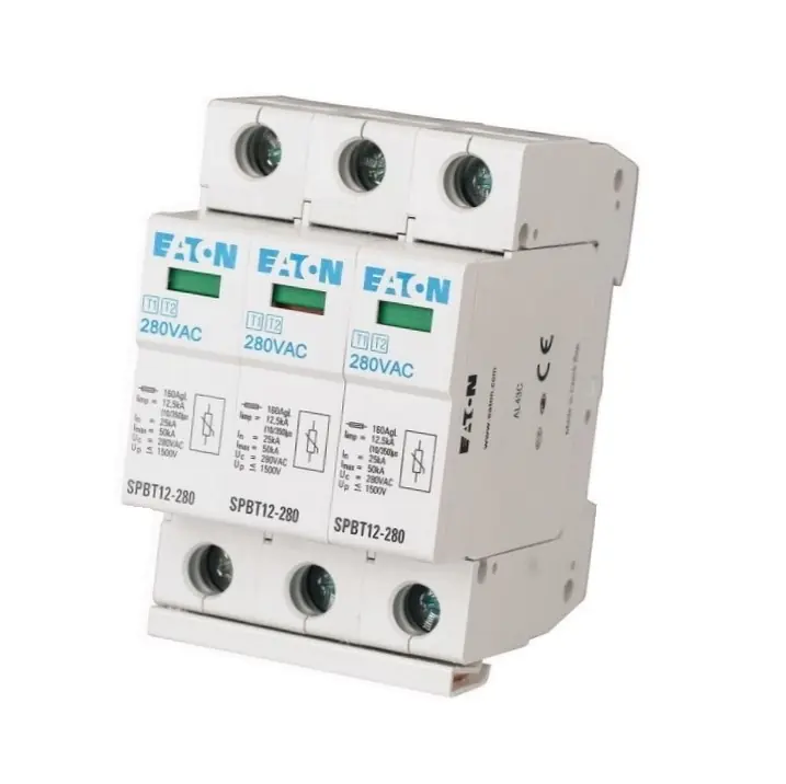 EATON 158330 SPBT12-280/3, Svodič přepětí třídy T1+T2 (B+C), 3pól sada pro TN-C Nejlepší Volba