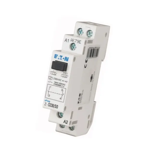 Zlevněný EATON 265283 Z-S230/SO, Impulsní relé, tlačítko, 230 V~, 1zap.1vyp. kont.