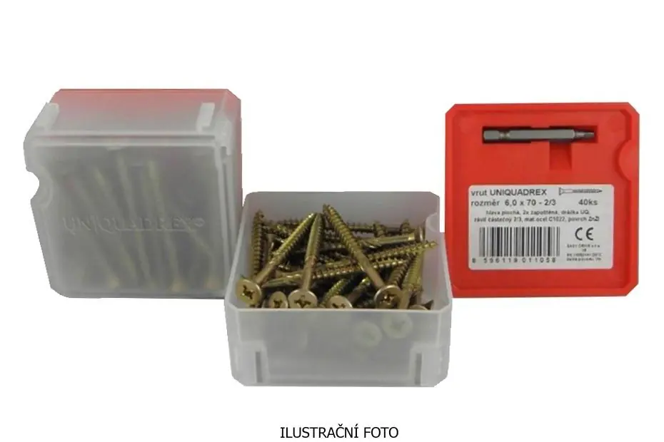 Deskovrut EASY DRIVE 4,0x70 UQ 2/3 ZnŽL Q box 90ks AQ109 Akční Nabídka