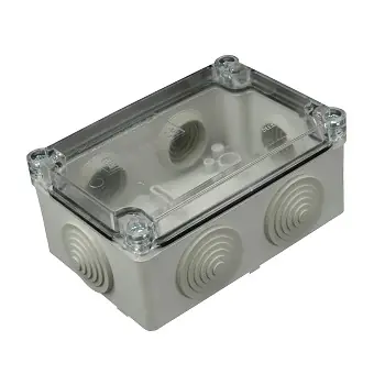 Značkový Krabice S-BOX 206 SK-P, 120x80x50 IP55+průchodky, transparentní víko