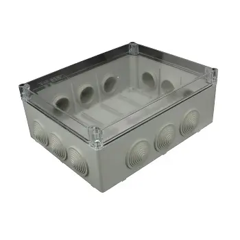 Krabice S-BOX 506 SK-P, 240x190x90 IP55+průchodky, transparentní víko Nejlepší Cena