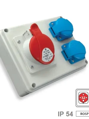 Minizásuvková kombinace ROSP 3230 Praktik-IP54, 1x3243, 2x230V Must-Have