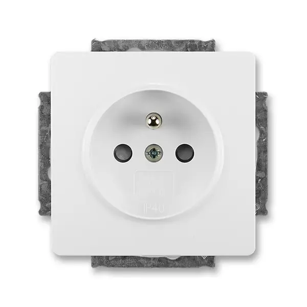 Víkendová Akce Zásuvka ABB Swing 5518G-A02359 B1 s clonkami bílá