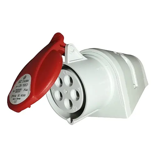 Průmyslová nástěnná zásuvka IZN 3253 400V, IP44, 32A, 5-pól Akční Cena