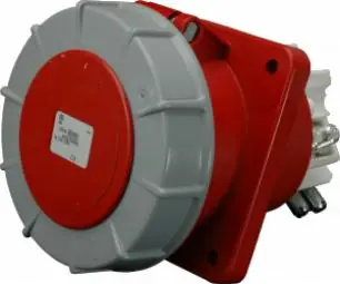 Akce Průmyslová zásuvka vestavná IEGN 12543 400V, IP67, 125A, 4-pól šikmá